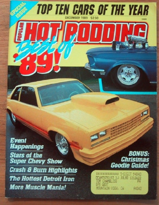 POPULAR HOT RODDING 1989 DEC - MOPAR GRUNT, CRASH-N-BURN